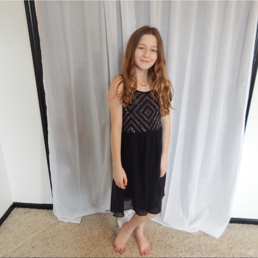 Jessica Simpson Black dress with gem pattern